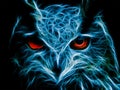 Abstract image owl dark color Royalty Free Stock Photo