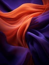 an abstract image of a purple and orange fabric Royalty Free Stock Photo