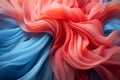 an abstract image of red and blue fabric Royalty Free Stock Photo