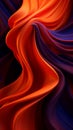 an abstract image of a red orange and blue fabric Royalty Free Stock Photo