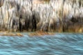 Abstract image of sea and cliffs