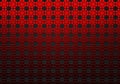 Abstract Red Geometric Floral Texture in Black Background