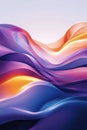 Abstract colorful design with smooth curves and vibrant hues blending into an artistic representation of fluidity and Royalty Free Stock Photo