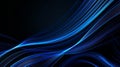 Blue neon background stripes waves dark abstract digital speed connectivity Royalty Free Stock Photo