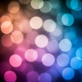 An abstract image showcasing a bokeh effect with circular light patterns. The circles Royalty Free Stock Photo