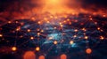 An abstract image showcasing a network of interconnected points and lines, with a focus on the luminous connections suggesting a