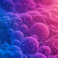 Abstract image showing an array of spherical shapes resembling bubbles, with Royalty Free Stock Photo