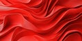Abstract image showing smooth red waves or flowing ribbons Royalty Free Stock Photo