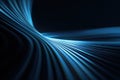 Futuristic Blue Light Flow Abstract Background Royalty Free Stock Photo