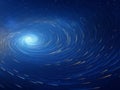 an abstract image of a spiral galaxy in space Royalty Free Stock Photo