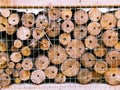 Abstract image of a stack of logs Royalty Free Stock Photo