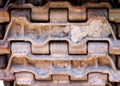 Abstract image of tank tracks. Tank tread tires. Royalty Free Stock Photo