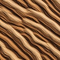 Abstract image with undulating layers resembling wood grain patterns. The design Royalty Free Stock Photo