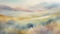 Abstract image of Vintage pastel countryside landscapev
