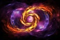 an abstract image of a vortex with fire in it Royalty Free Stock Photo