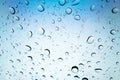 Water or rain in front of mirror of car. Royalty Free Stock Photo