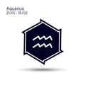 Abstract image of the zodiac symbol Aquarius