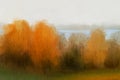 Abstract impressionism. Landscape