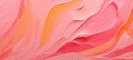Abstract impressionistic background with vibrant pink and peach colored paint strokes