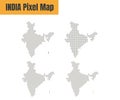 Abstract India Map with Dot Pixels Spot Modern Concept Design Isolated on White Background Vector illustration Royalty Free Stock Photo