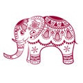 Abstract Indian elephant