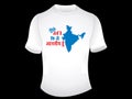 Abstract indian proud tshirt design