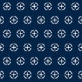 Abstract indigo shibori seamless pattern with mosaic