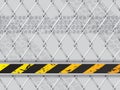 Abstract industrial background with wired fence Royalty Free Stock Photo