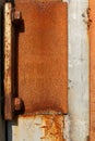 Abstract industrial rusty metal grunge background texture. Royalty Free Stock Photo