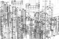 Abstract industrial, technology background. Engineering, factory