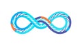 Abstract Infinite Loop Icon - Continuity, Boundless Interconnectedness, vector design Generative AI Royalty Free Stock Photo