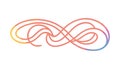 Abstract Infinite Loop Symbol Vector. Continuous Flow Element, vector design Generative AI Royalty Free Stock Photo