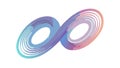 Abstract Infinity Loop Shape Vector, vector design Generative AI Royalty Free Stock Photo
