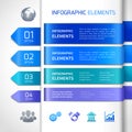 Abstract infographics design elements Royalty Free Stock Photo