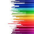 Abstract infographics horizontal rainbow gradient