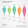 Abstract infographics number options template, chart, diagram, slide, graph vector Royalty Free Stock Photo