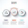 Abstract infographics number options template. Royalty Free Stock Photo