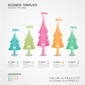 Abstract infographics number options template, diagram, chart, timeline, graph Vector Royalty Free Stock Photo