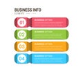 Business data visualization. Simple infographic design template. Abstract vector illustration. Royalty Free Stock Photo
