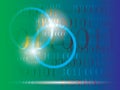 Abstract information background with binary code. Green technology. Royalty Free Stock Photo