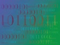 Abstract information background with binary code. Green technology. Royalty Free Stock Photo