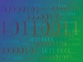 Abstract information background with binary code. Green technology. Royalty Free Stock Photo