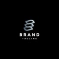 Abstract Initial E Letter Loop Line Logo Design