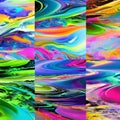573 Abstract Ink Blends: A vibrant and dynamic background featuring abstract ink blends in bold and energetic colors that create