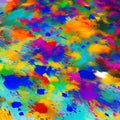647 Abstract Ink Blotches: An artistic and expressive background featuring abstract ink blotches in bold and vivid colors that c Royalty Free Stock Photo