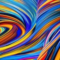 553 Abstract Ink Lines: A vibrant and dynamic background featuring abstract ink lines in bold and energetic colors that create a Royalty Free Stock Photo