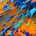 473 Abstract Ink Splashes: A vibrant and dynamic background featuring abstract ink splashes in bold and energetic colors that cr Royalty Free Stock Photo
