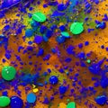 1015 Abstract Ink Splatters: A captivating and abstract background featuring abstract ink splatters in captivating and blended c