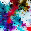 1015 Abstract Ink Splatters: A captivating and abstract background featuring abstract ink splatters in captivating and blended c