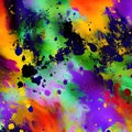 397 Abstract Ink Splotches: An artistic and expressive background featuring abstract ink splotches in bold and dramatic colors t